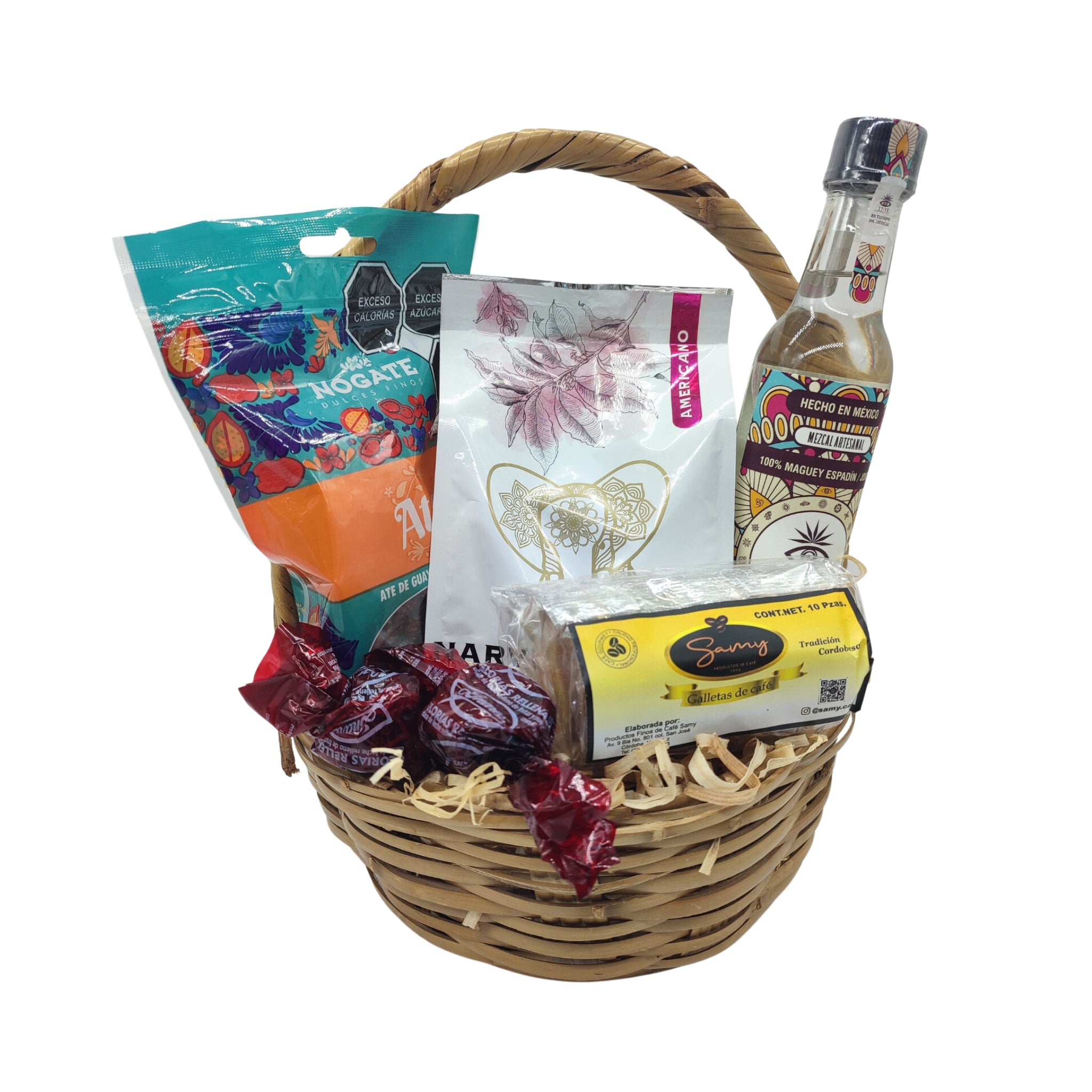 Regalosempresariales con mezcal y dulces tipicos mexicanos